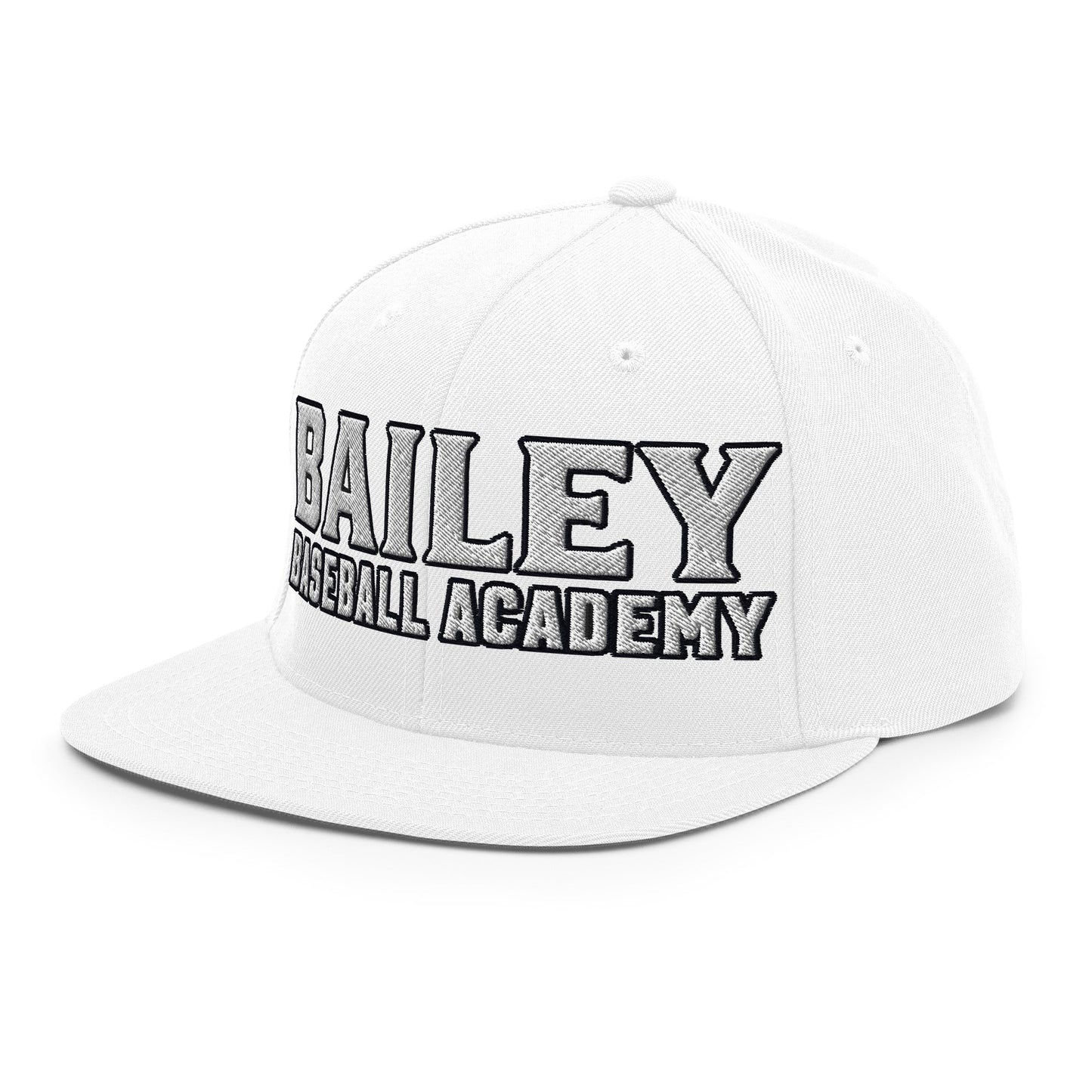 Snapback Hat | Bailey Baseball Academy | Script Logo