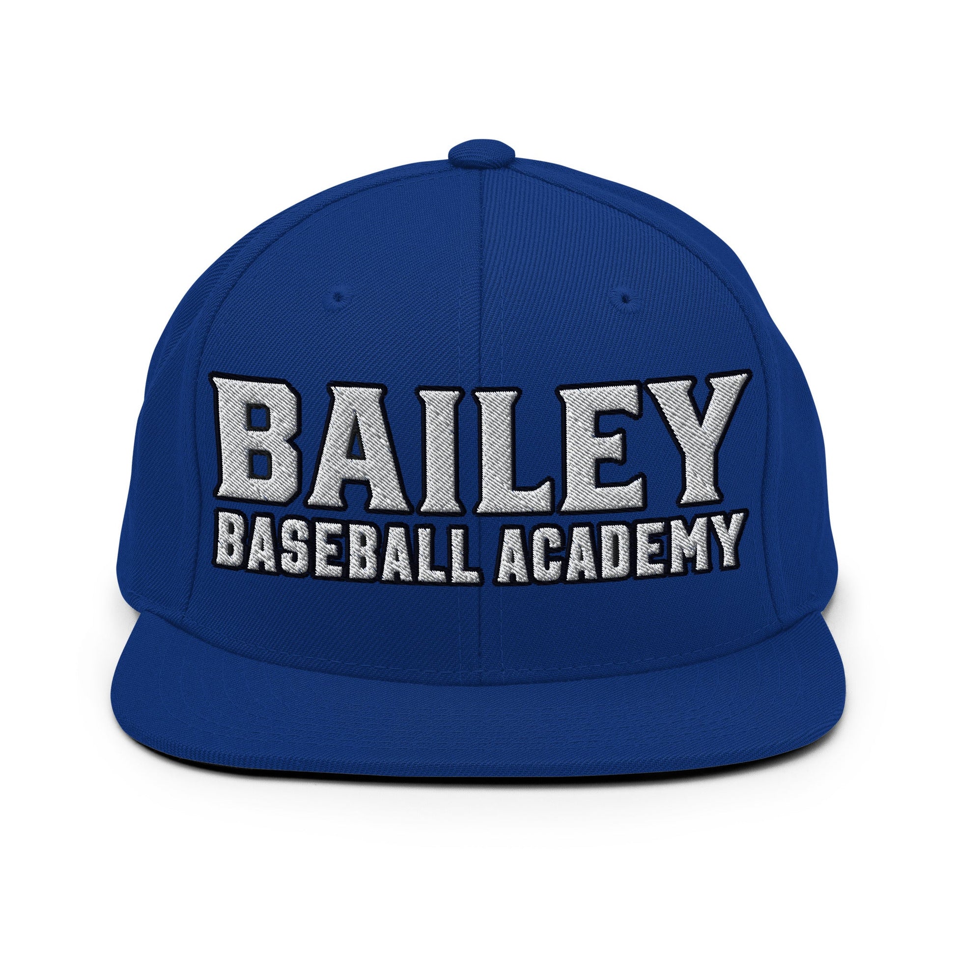Snapback Hat | Bailey Baseball Academy | Script Logo