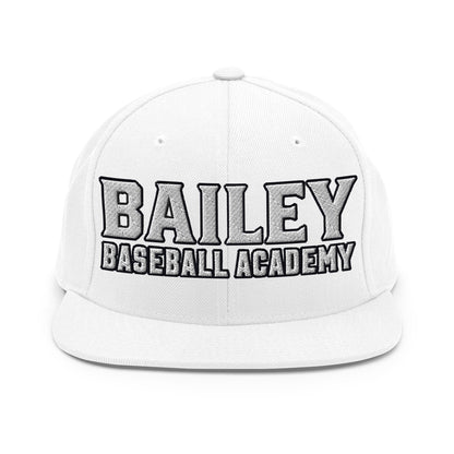 Snapback Hat | Bailey Baseball Academy | Script Logo