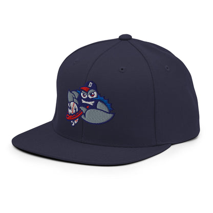 Snapback Hat | Bellport BlueClaws | Strike Emblem Logo