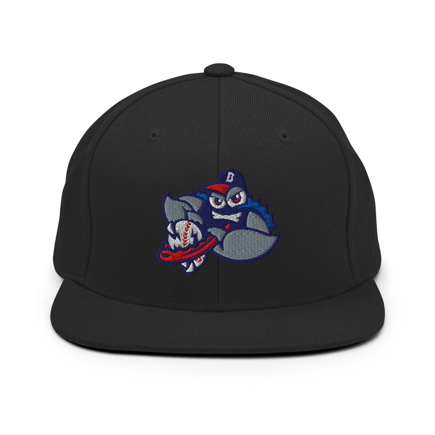 Snapback Hat | Bellport BlueClaws | Strike Emblem Logo