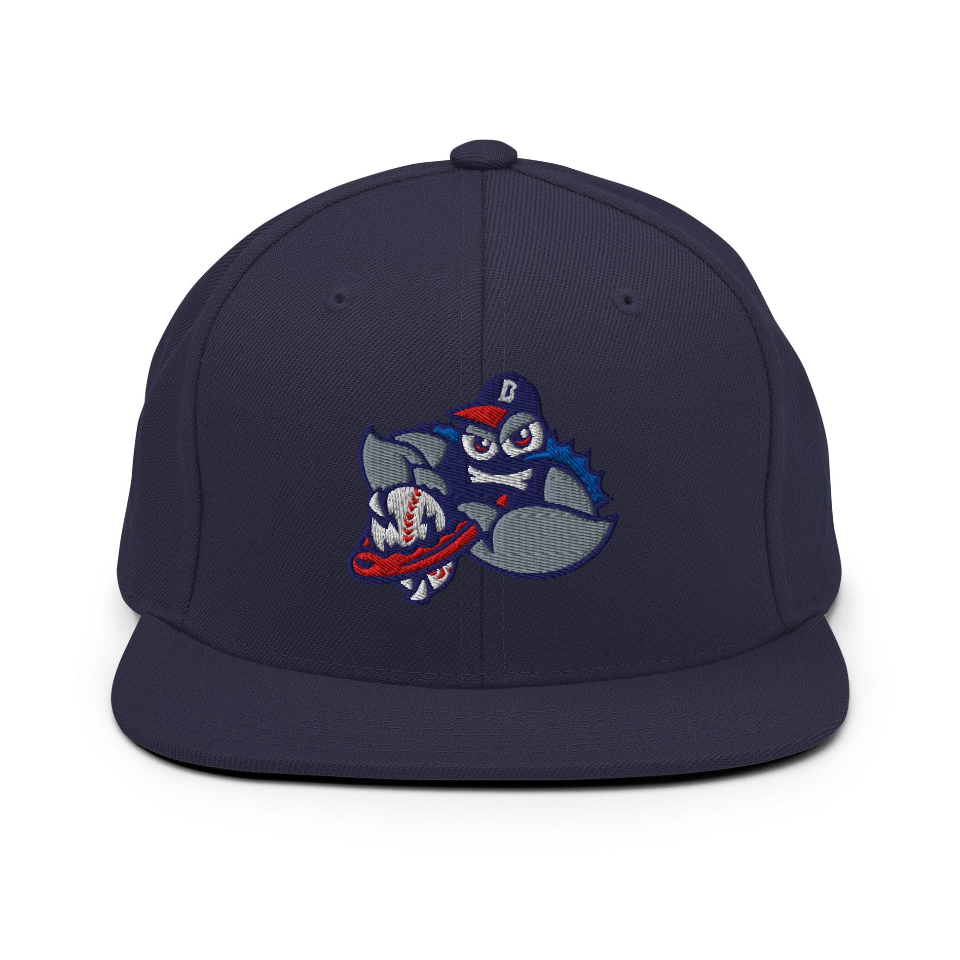 Snapback Hat | Bellport BlueClaws | Strike Emblem Logo