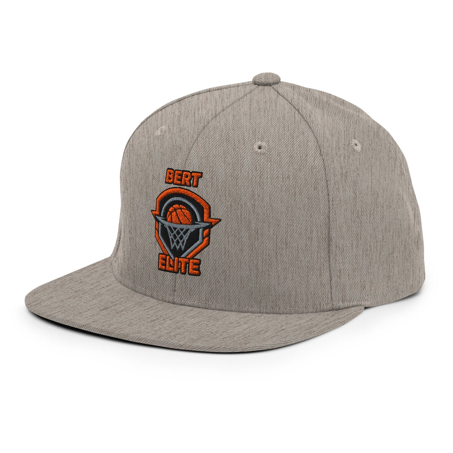 Snapback Hat | Bert Elite AAU | Hoop Badge Logo