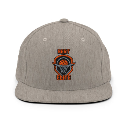 Snapback Hat | Bert Elite AAU | Hoop Badge Logo