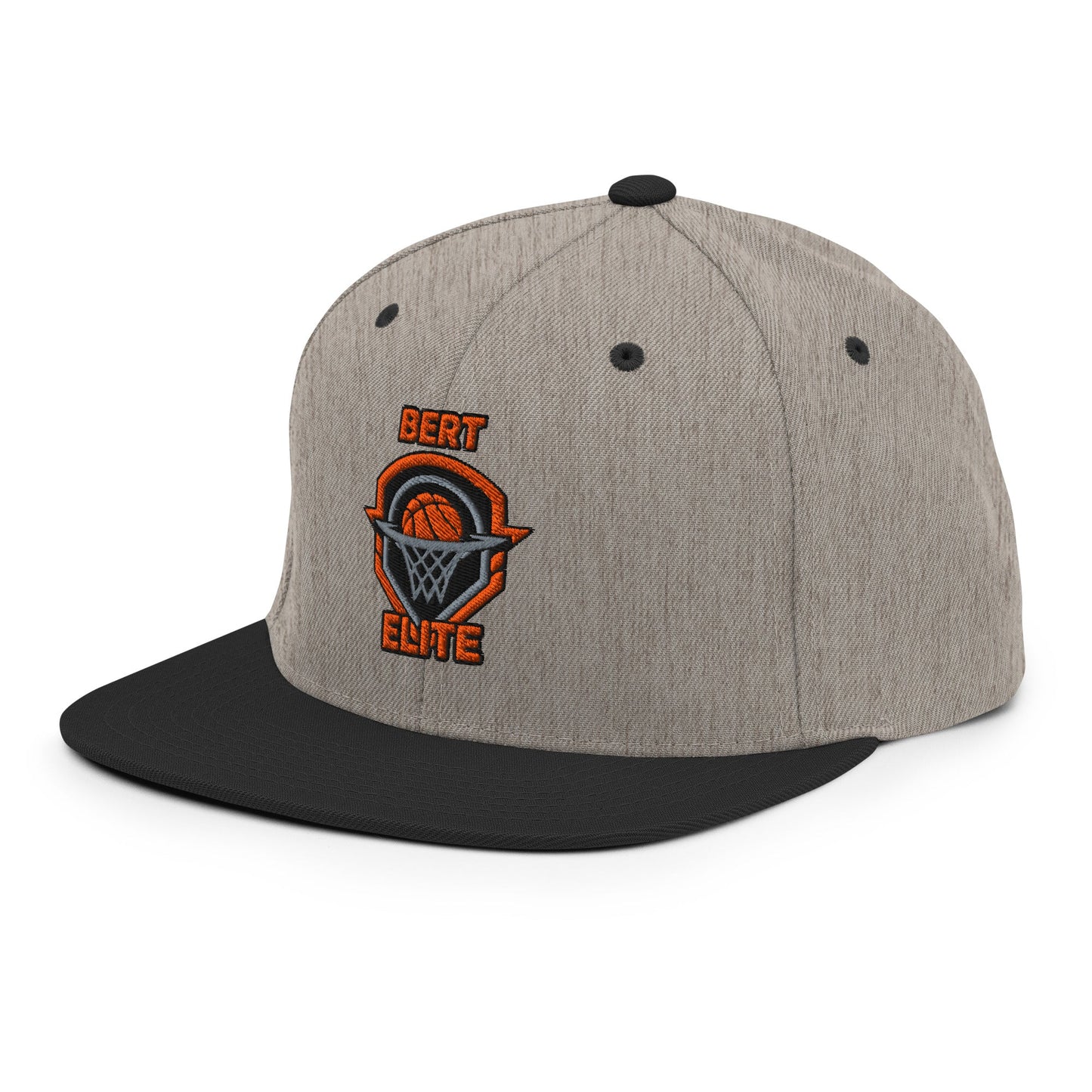 Snapback Hat | Bert Elite AAU | Hoop Badge Logo