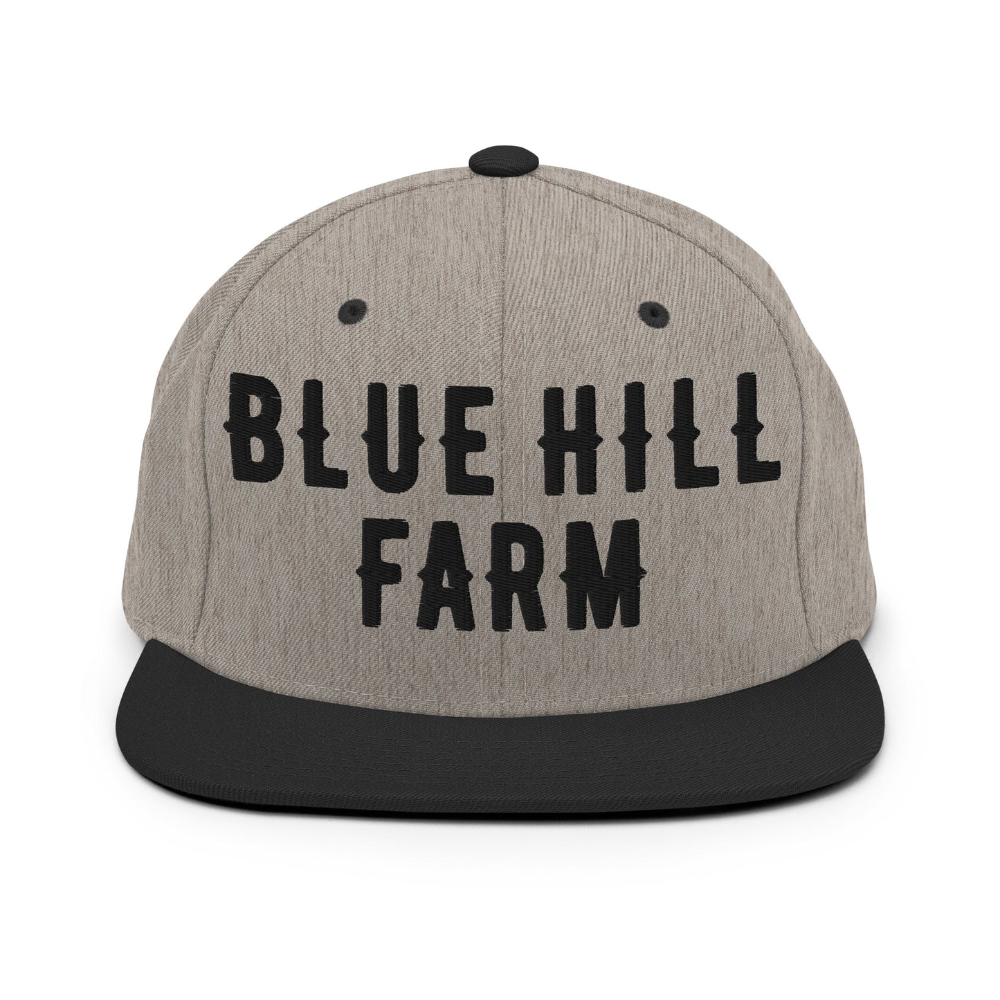 Snapback Hat | Blue Hill Farm | Crest Logo