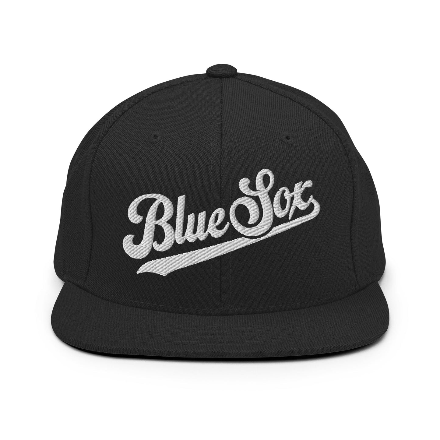 Snapback Hat | Blue Sox | Script Logo