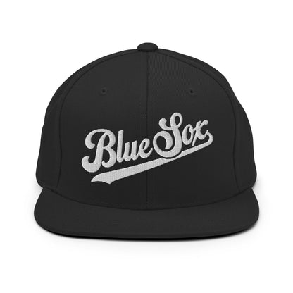 Snapback Hat | Blue Sox | Script Logo