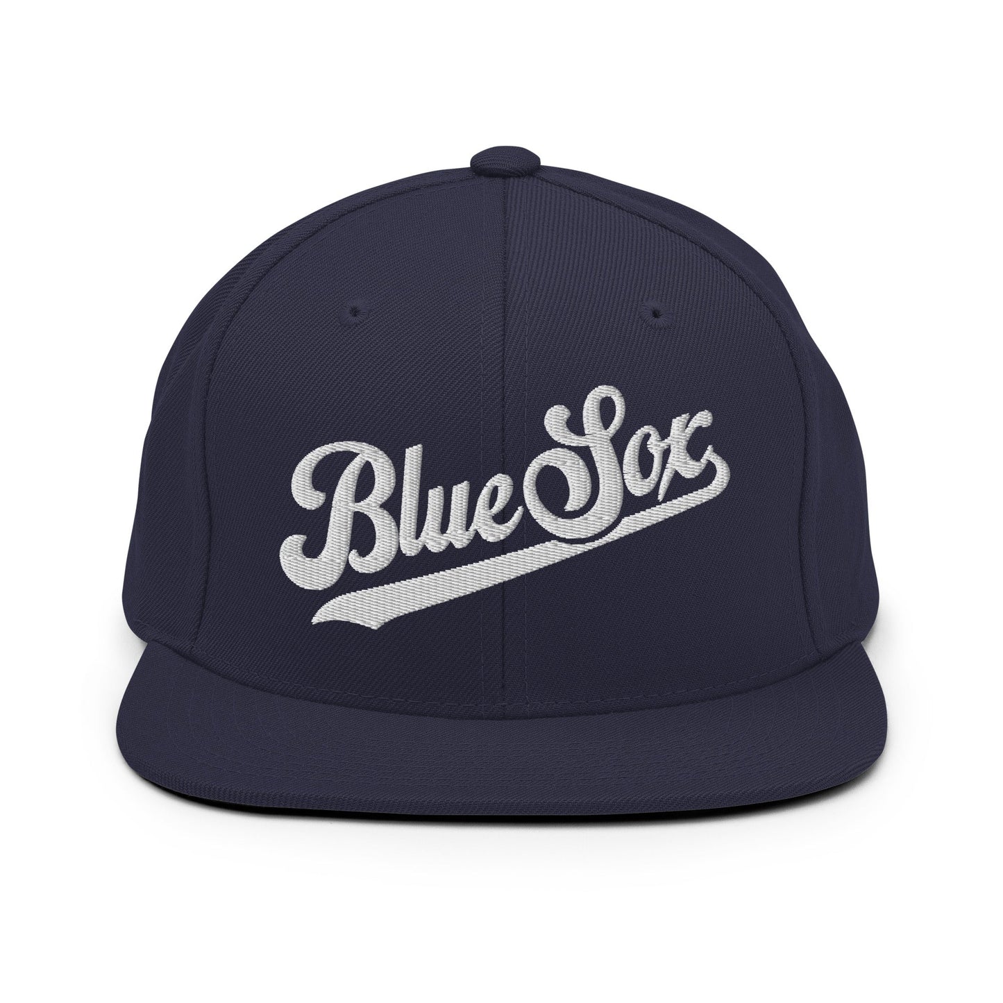 Snapback Hat | Blue Sox | Script Logo