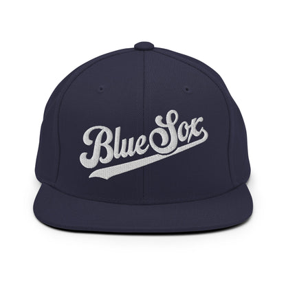 Snapback Hat | Blue Sox | Script Logo