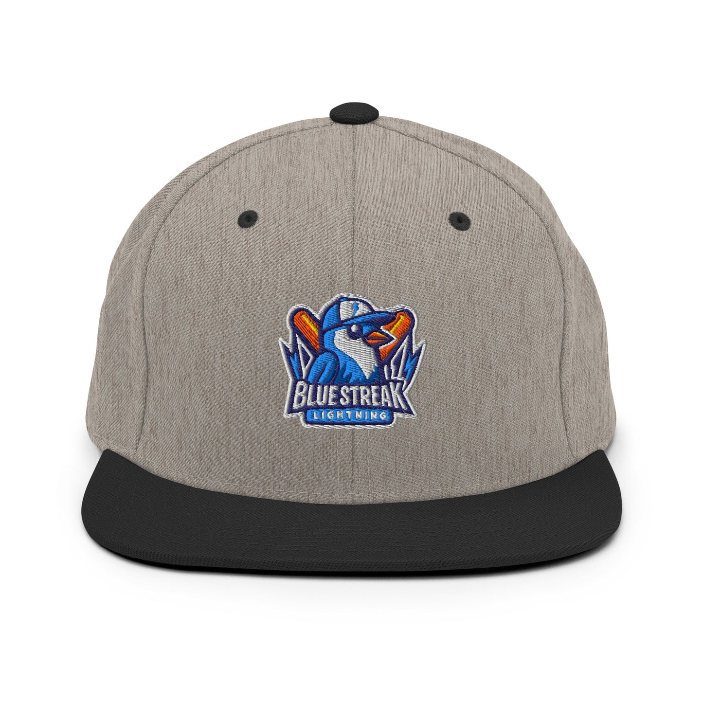 Snapback Hat | Blue Streak Lightning | Mascot Logo