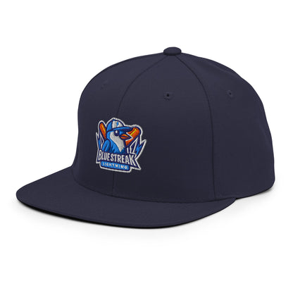 Snapback Hat | Blue Streak Lightning | Mascot Logo