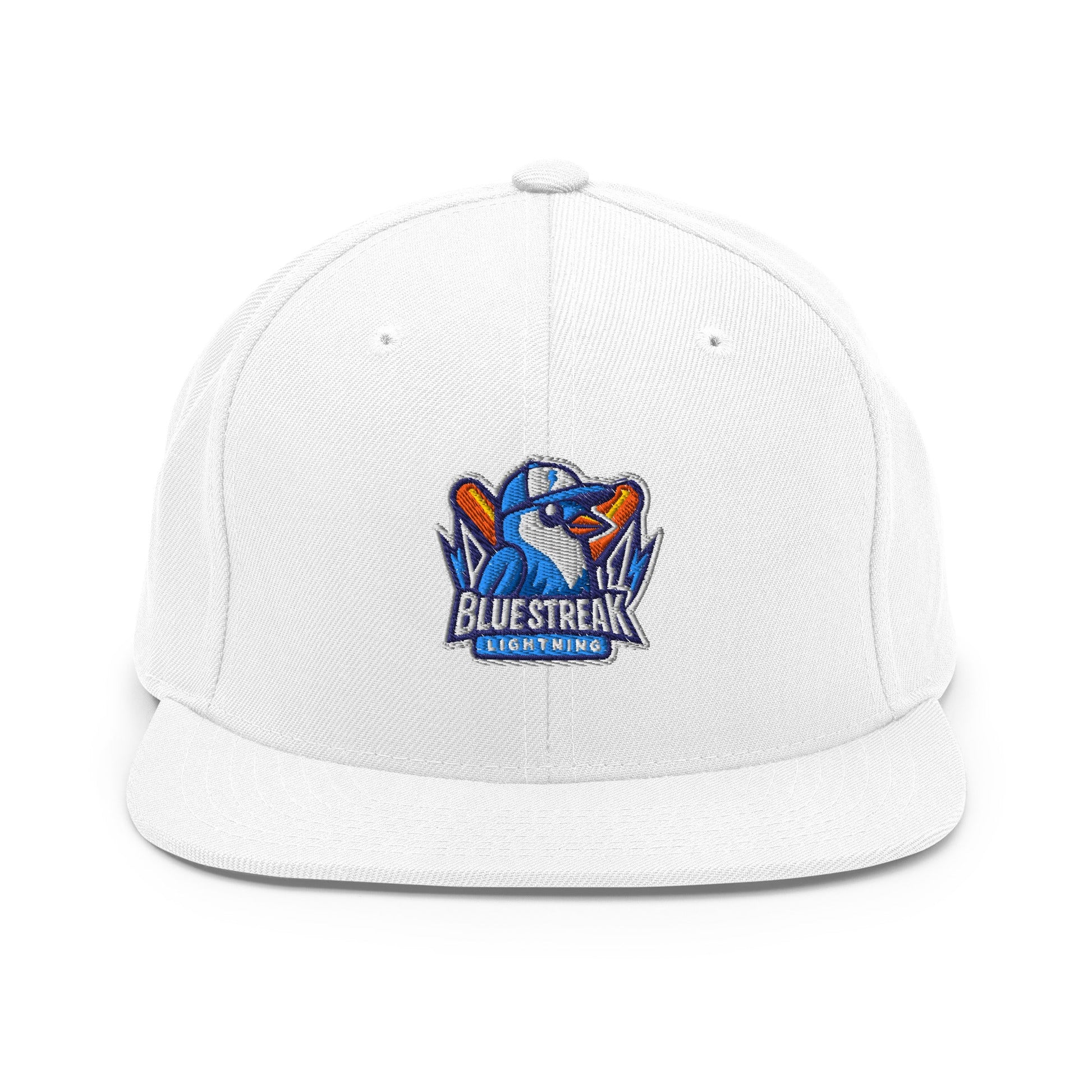 Snapback Hat | Blue Streak Lightning | Mascot Logo