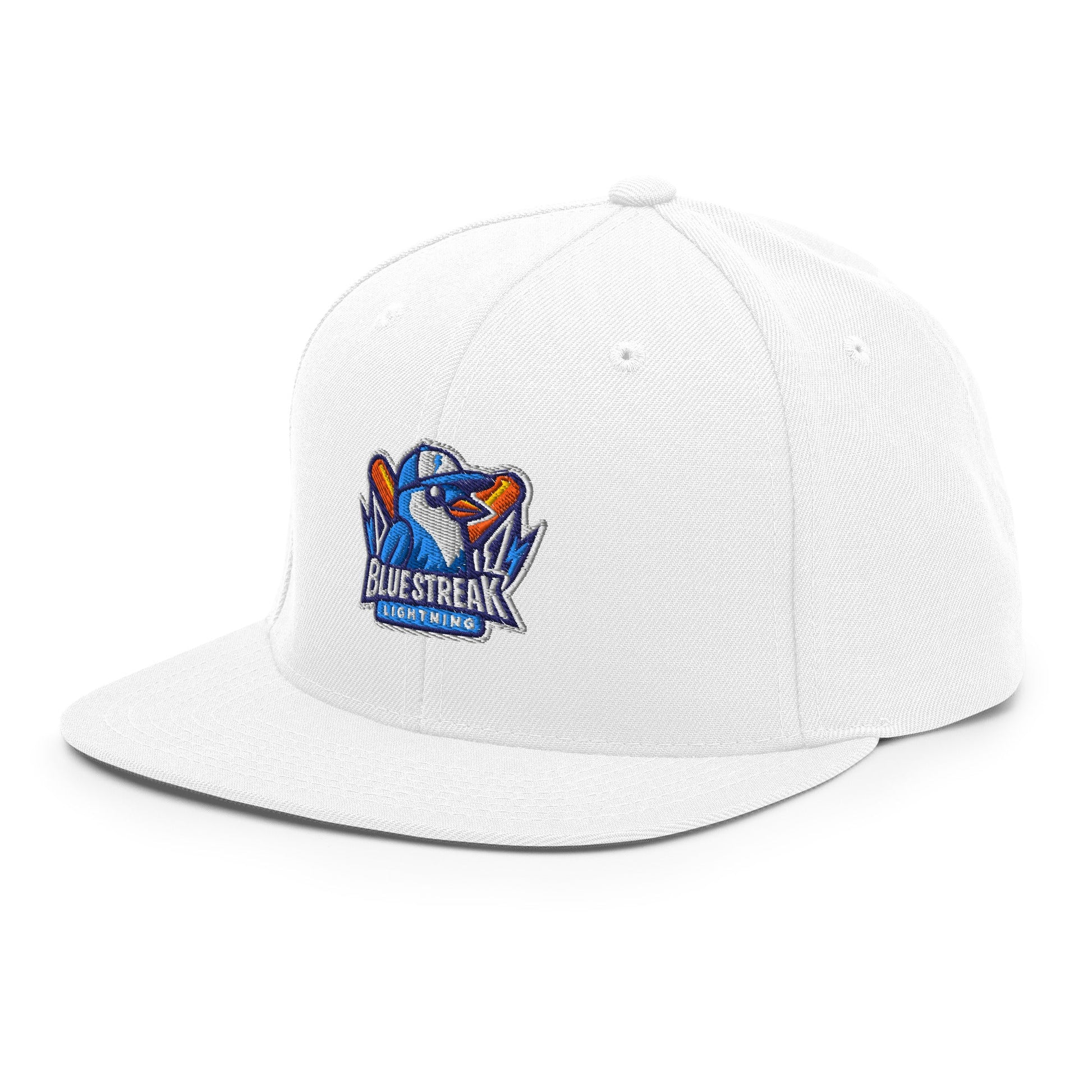 Snapback Hat | Blue Streak Lightning | Mascot Logo