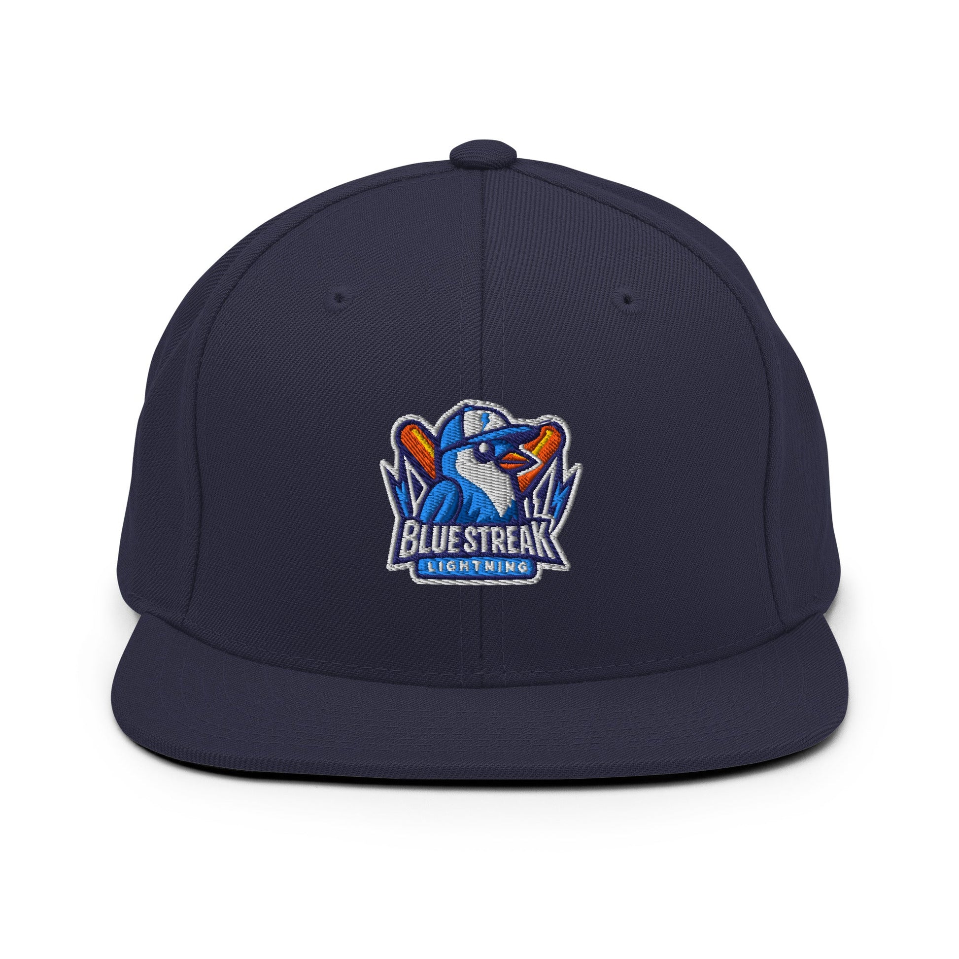Snapback Hat | Blue Streak Lightning | Mascot Logo