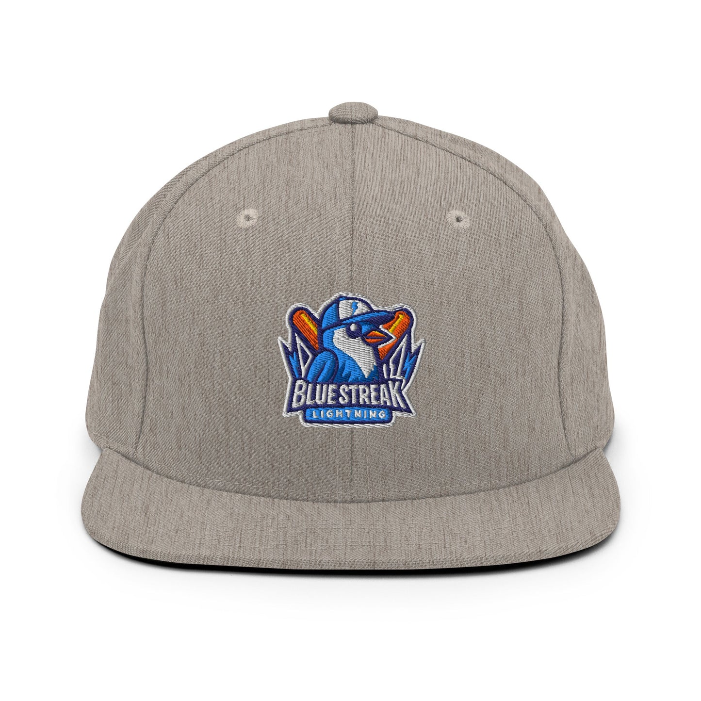 Snapback Hat | Blue Streak Lightning | Mascot Logo