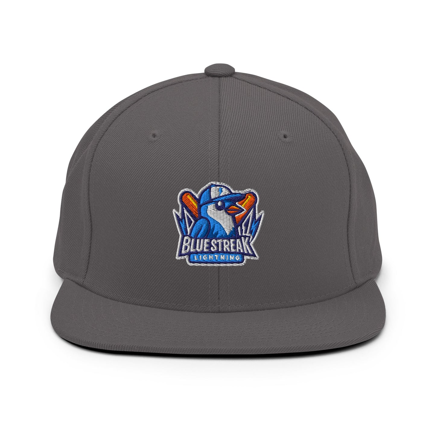 Snapback Hat | Blue Streak Lightning | Mascot Logo