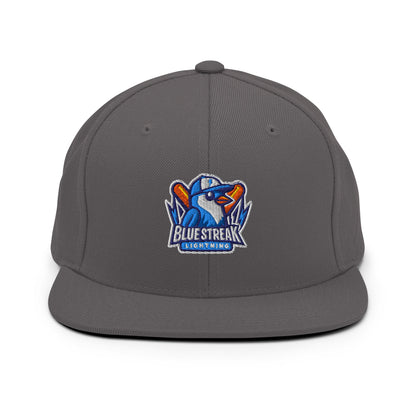 Snapback Hat | Blue Streak Lightning | Mascot Logo