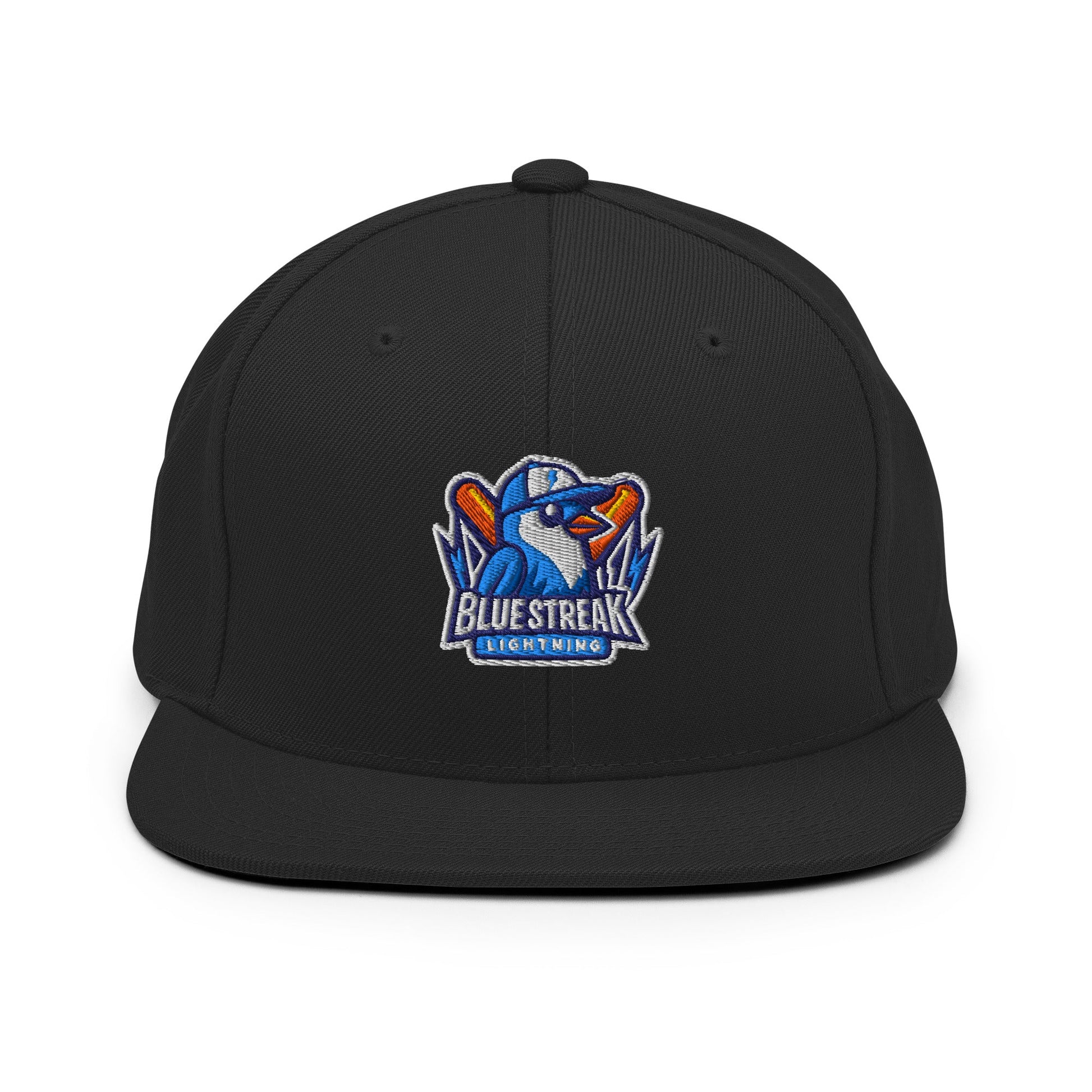 Snapback Hat | Blue Streak Lightning | Mascot Logo