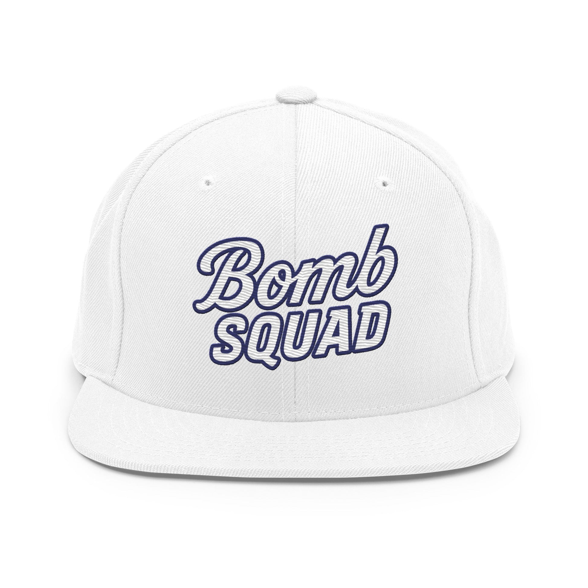 Snapback Hat | Bomb Squad Baseball | Alt Script Logo