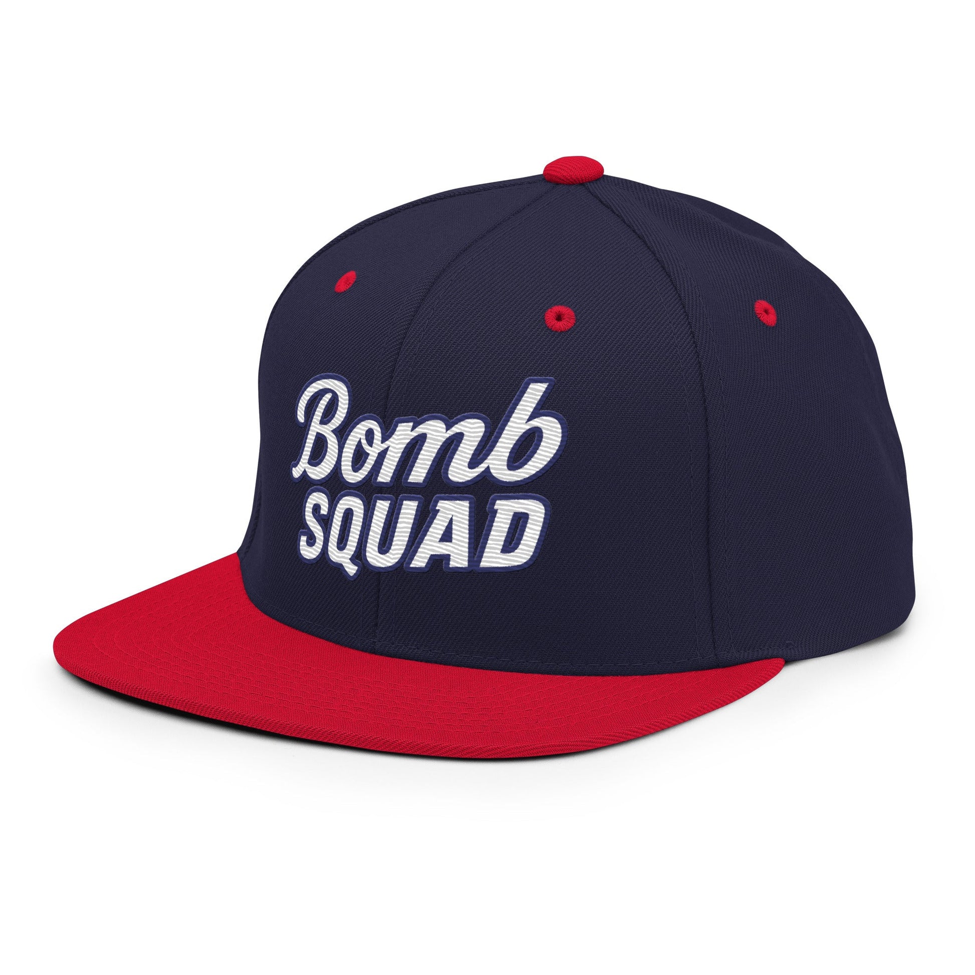 Snapback Hat | Bomb Squad Baseball | Alt Script Logo