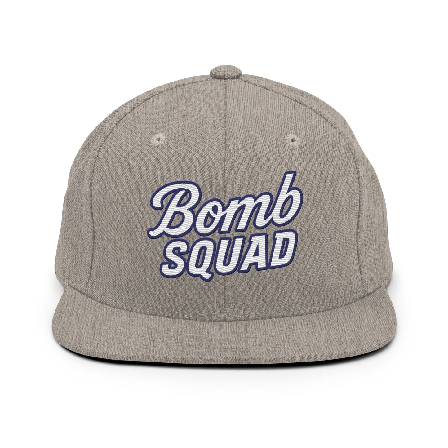 Snapback Hat | Bomb Squad Baseball | Alt Script Logo