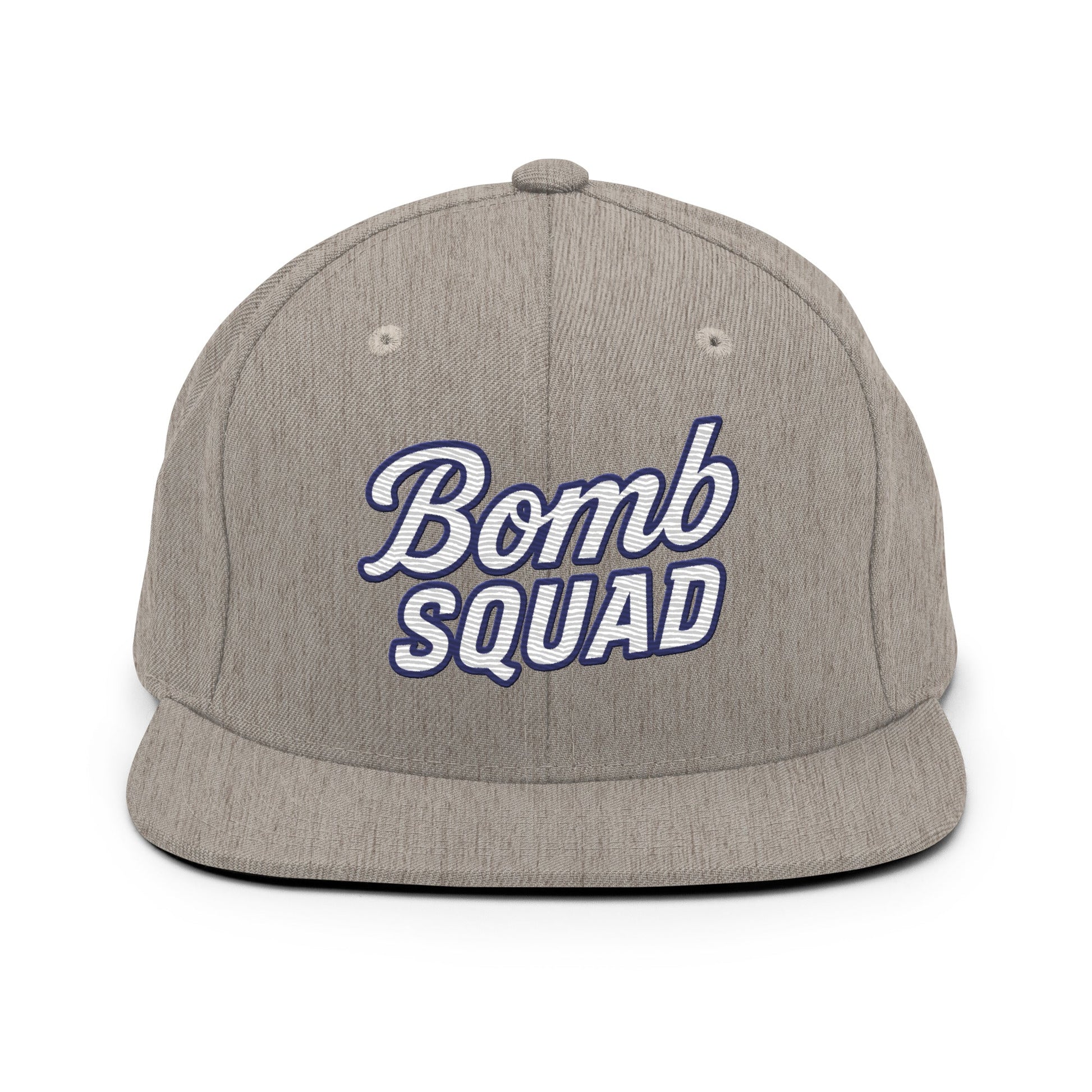 Snapback Hat | Bomb Squad Baseball | Alt Script Logo