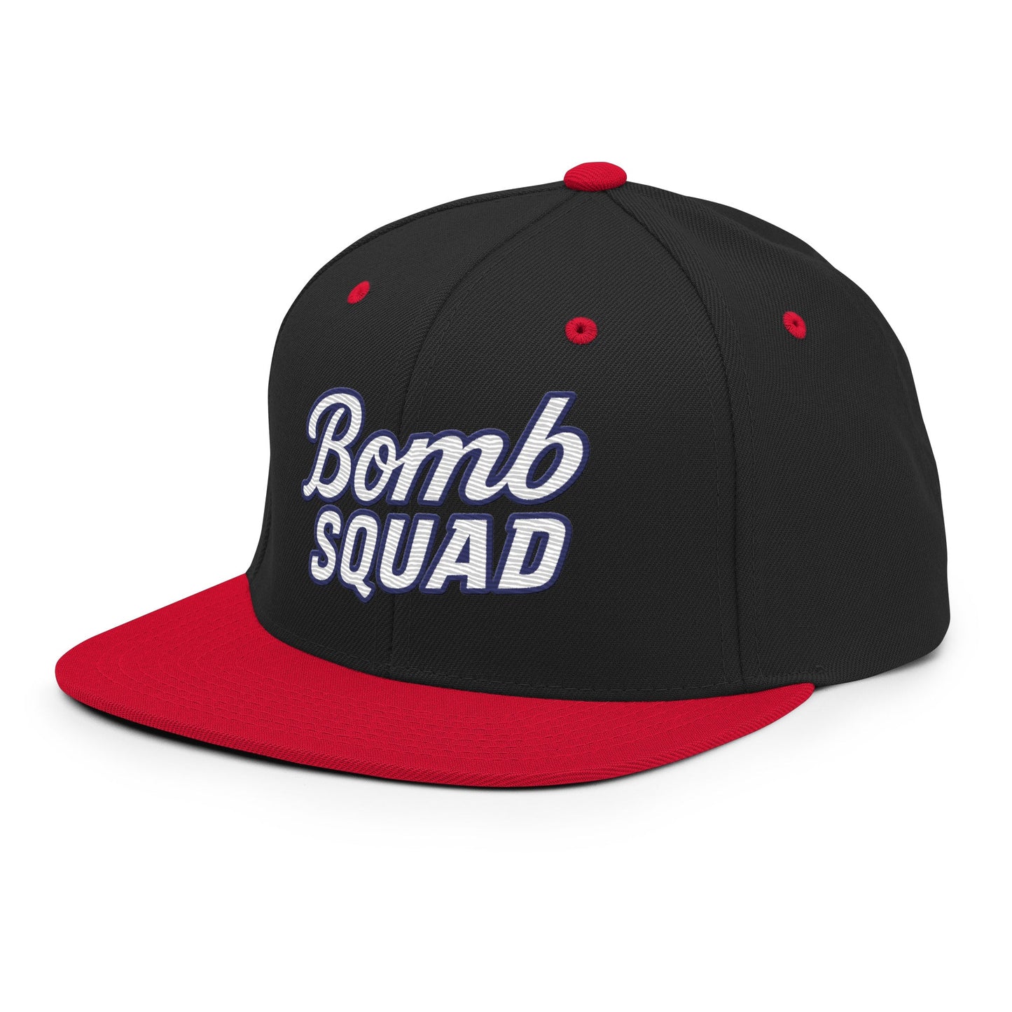 Snapback Hat | Bomb Squad Baseball | Alt Script Logo