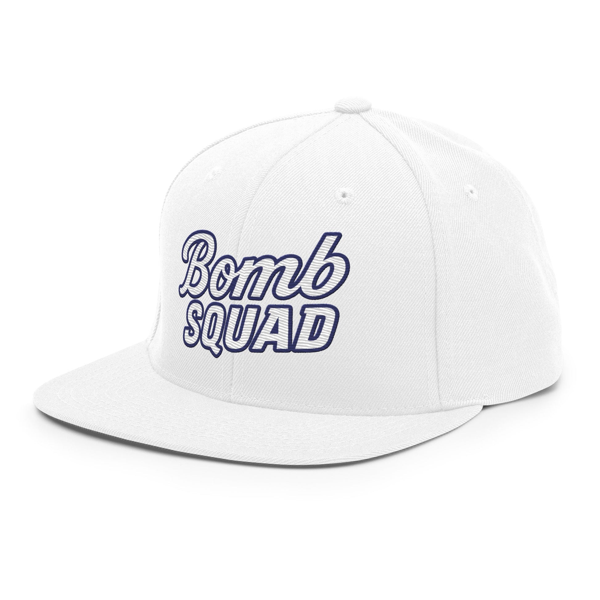 Snapback Hat | Bomb Squad Baseball | Alt Script Logo