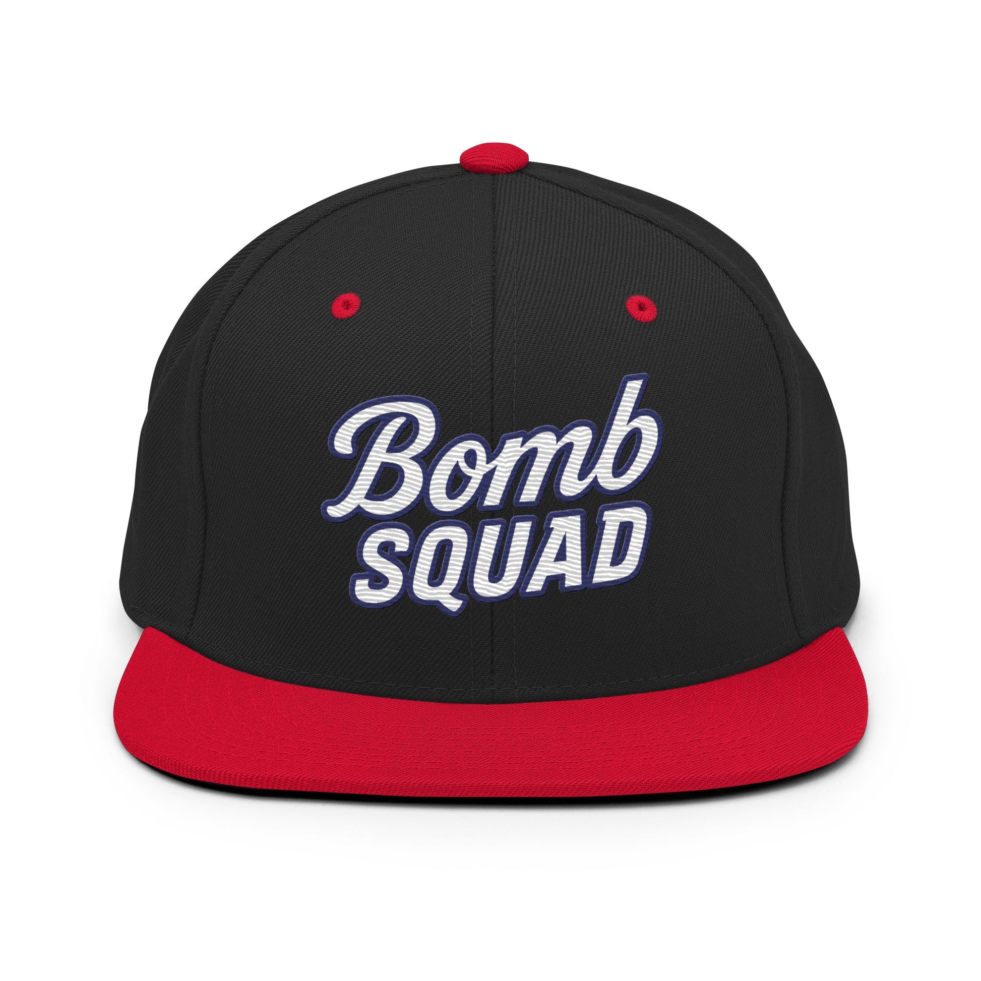 Snapback Hat | Bomb Squad Baseball | Alt Script Logo