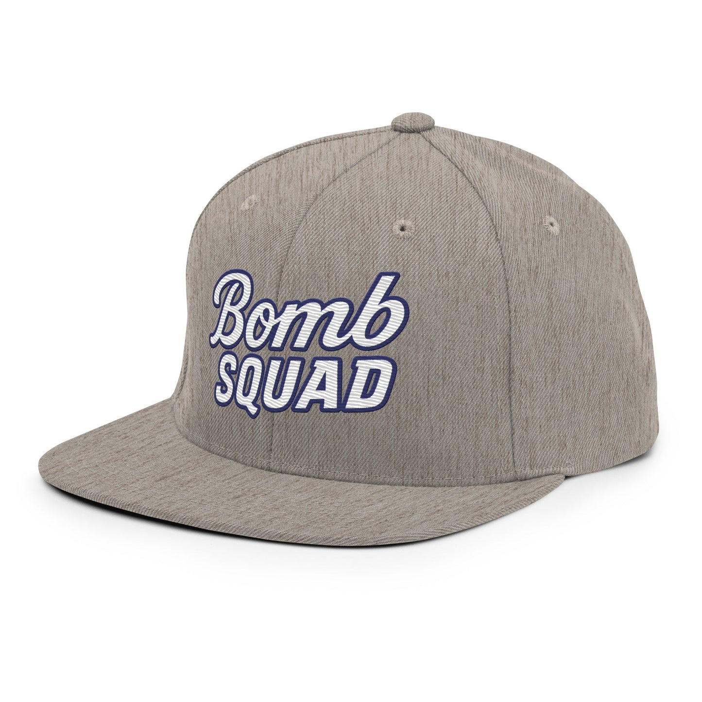 Snapback Hat | Bomb Squad Baseball | Alt Script Logo