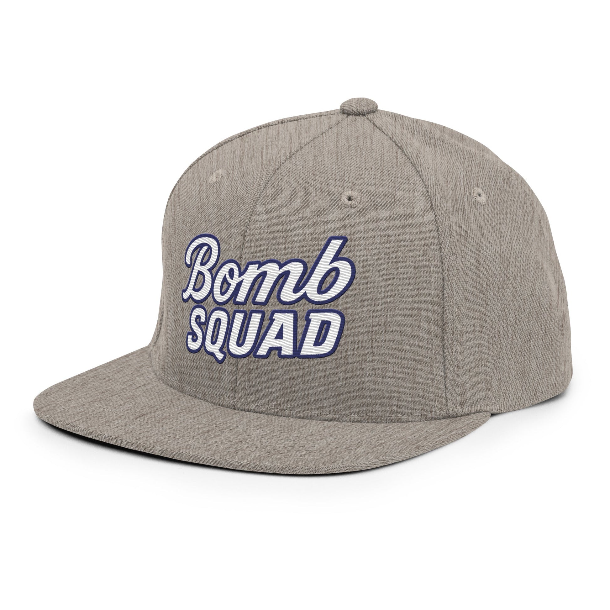 Snapback Hat | Bomb Squad Baseball | Alt Script Logo