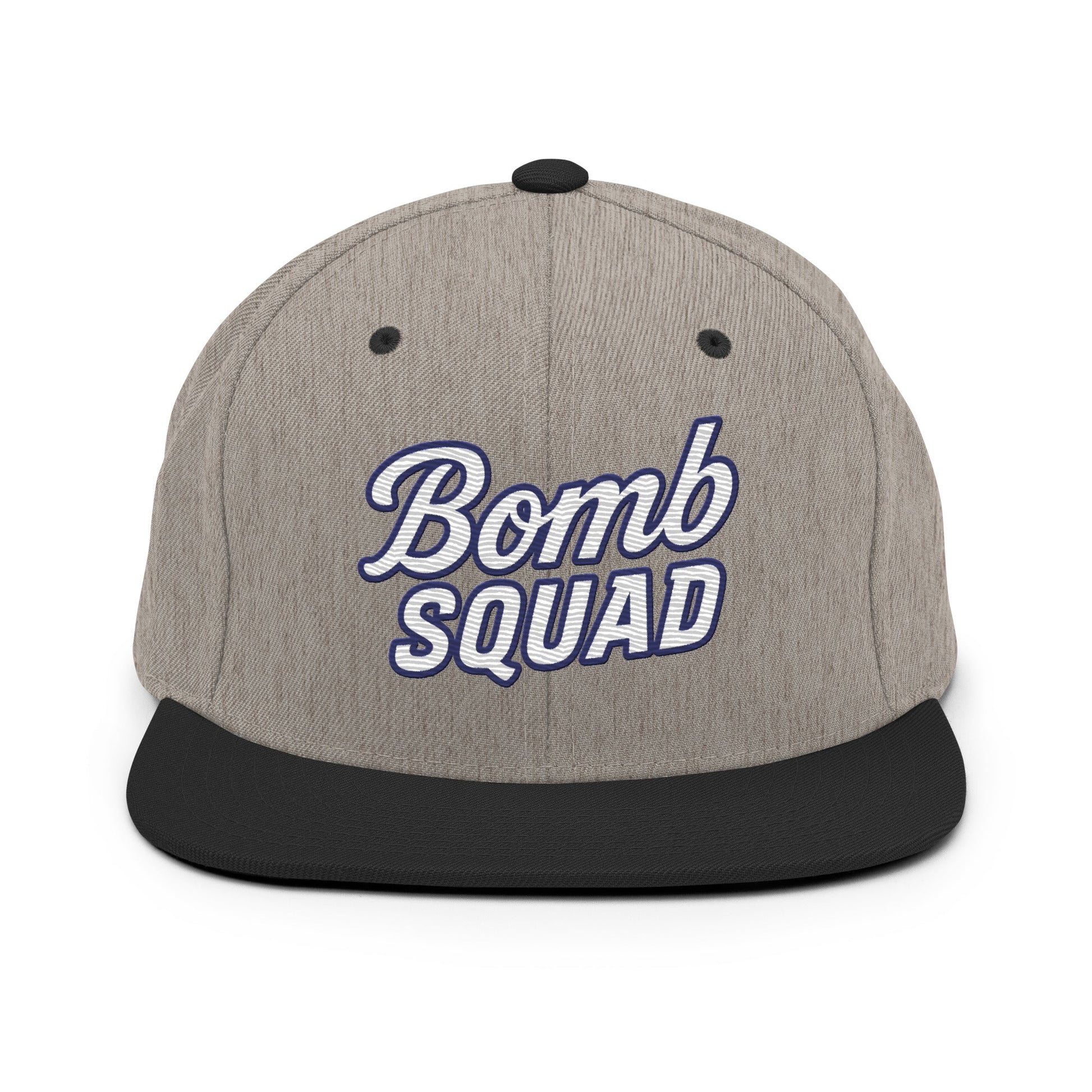 Snapback Hat | Bomb Squad Baseball | Alt Script Logo