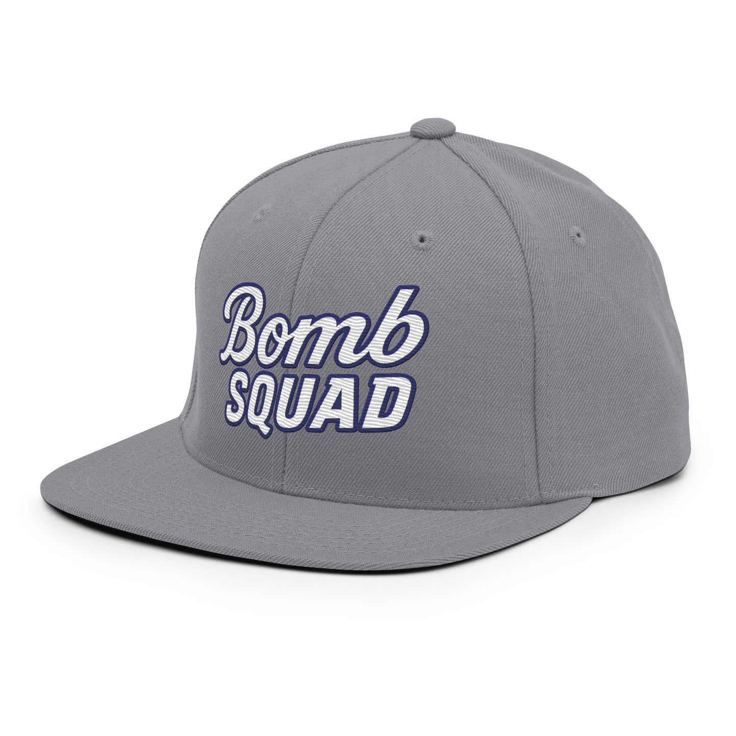 Snapback Hat | Bomb Squad Baseball | Alt Script Logo