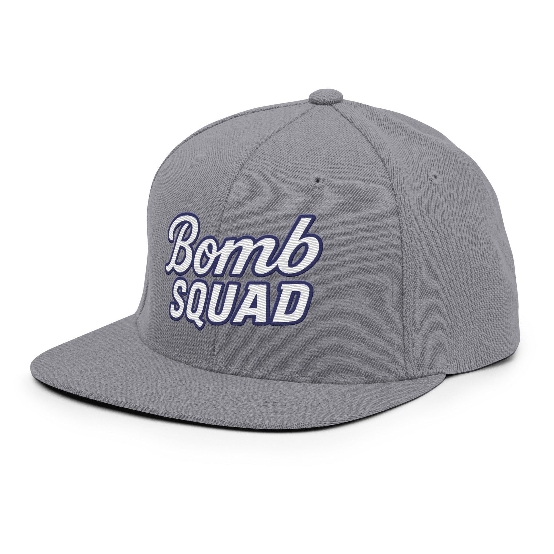 Snapback Hat | Bomb Squad Baseball | Alt Script Logo