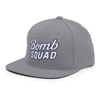 Snapback Hat | Bomb Squad Baseball | Alt Script Logo