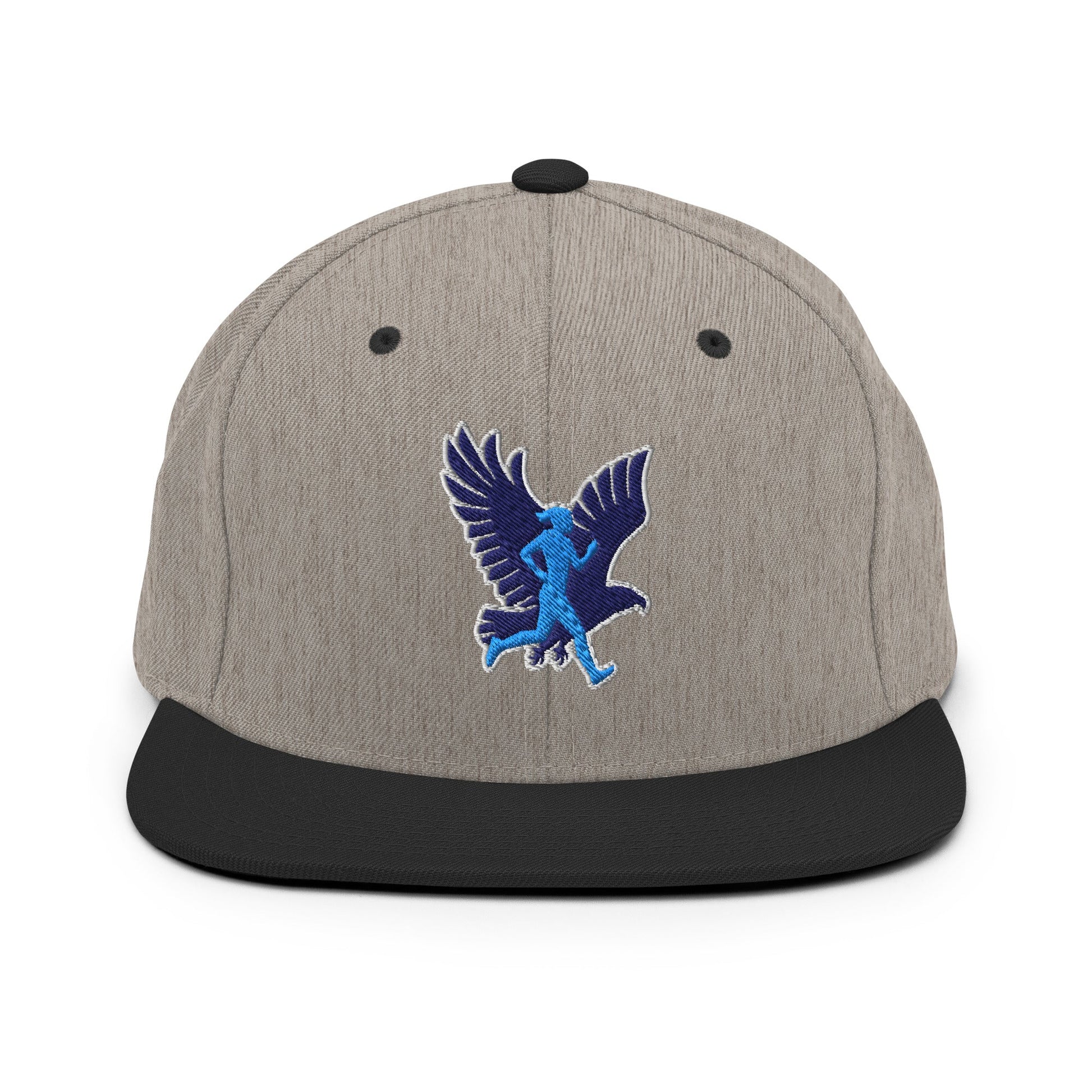 Snapback Hat | Bowdoinham Rebel Runners | Aerial Runner Emblem Logo