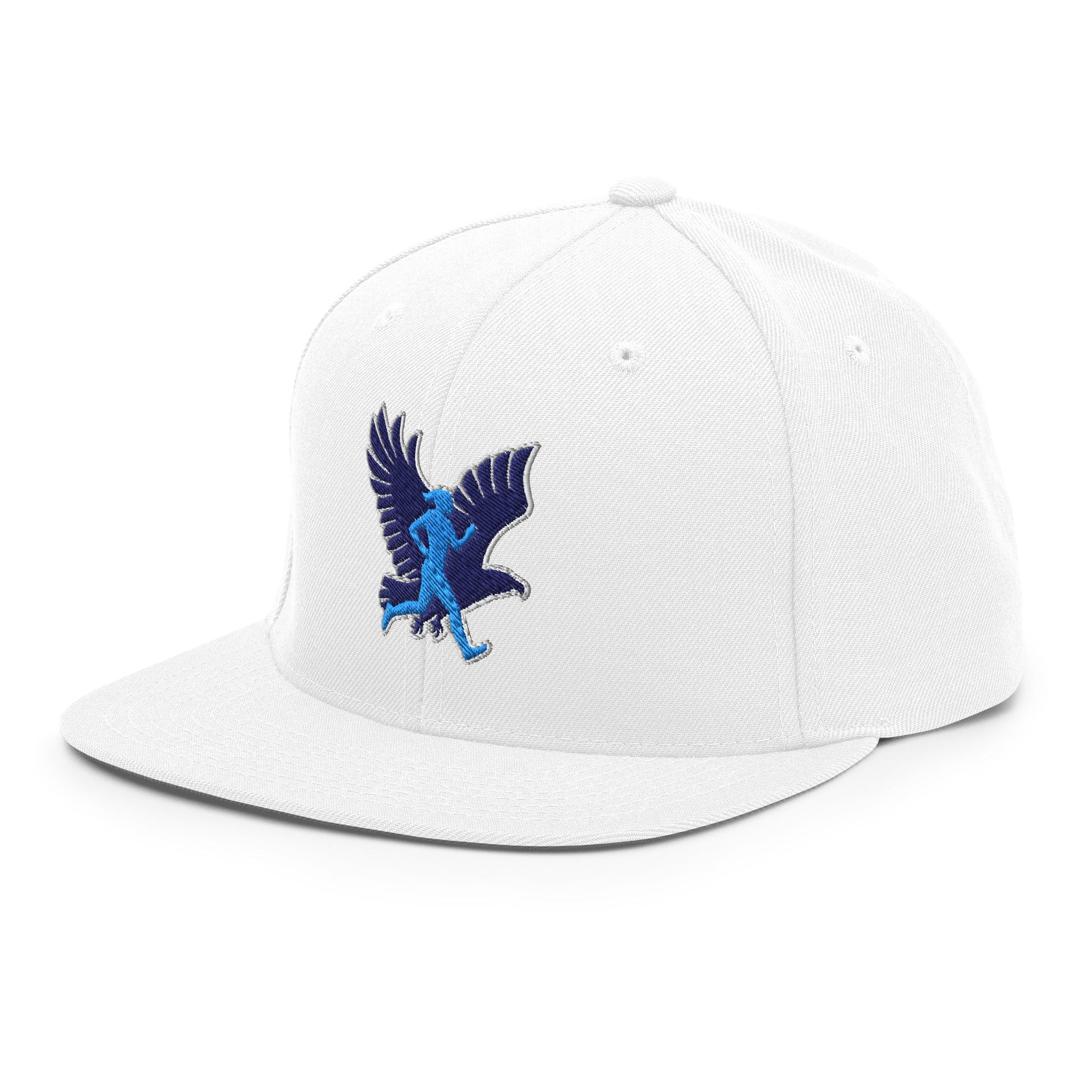 Snapback Hat | Bowdoinham Rebel Runners | Aerial Runner Emblem Logo