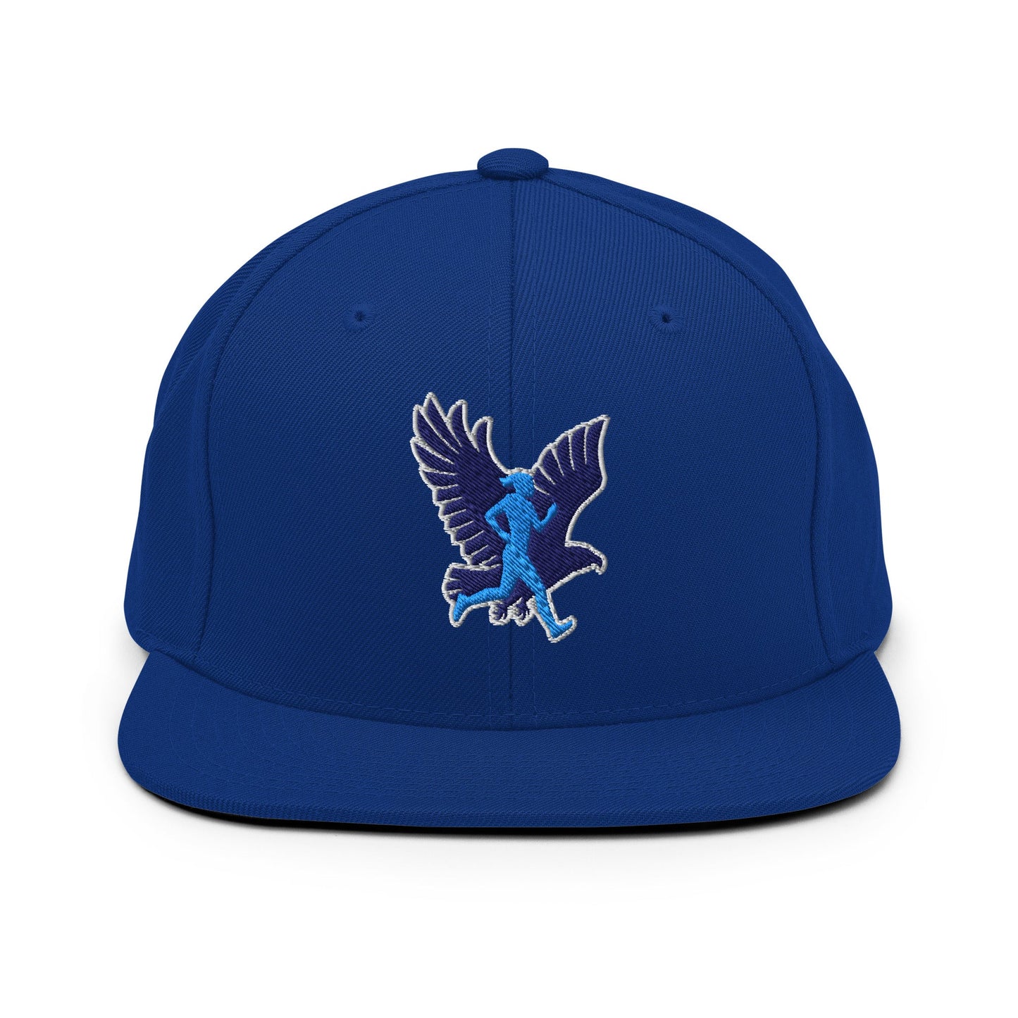 Snapback Hat | Bowdoinham Rebel Runners | Aerial Runner Emblem Logo