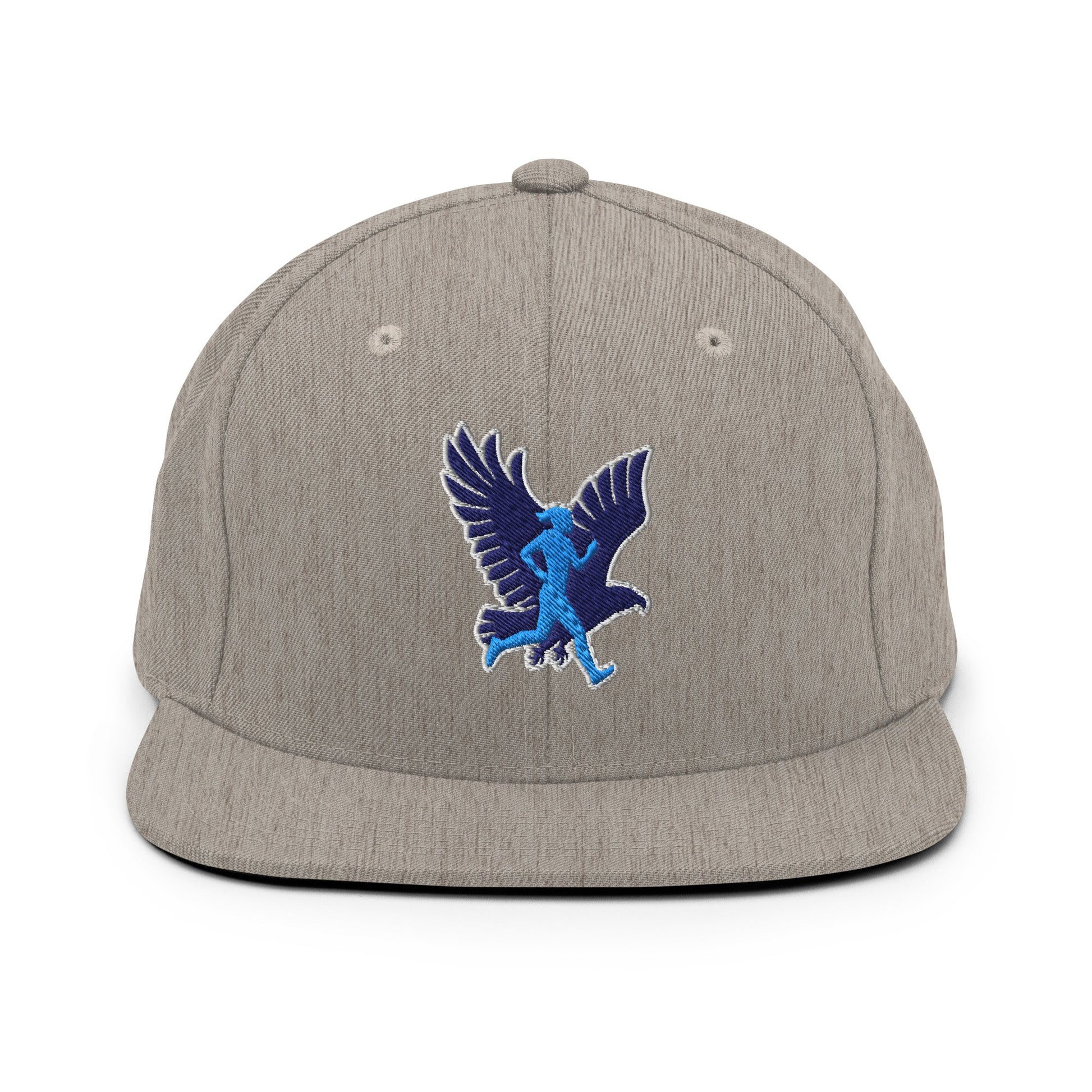 Snapback Hat | Bowdoinham Rebel Runners | Aerial Runner Emblem Logo