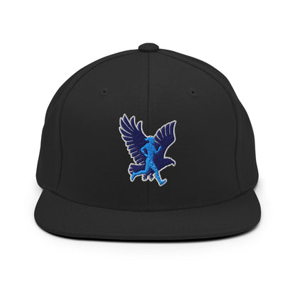 Snapback Hat | Bowdoinham Rebel Runners | Aerial Runner Emblem Logo