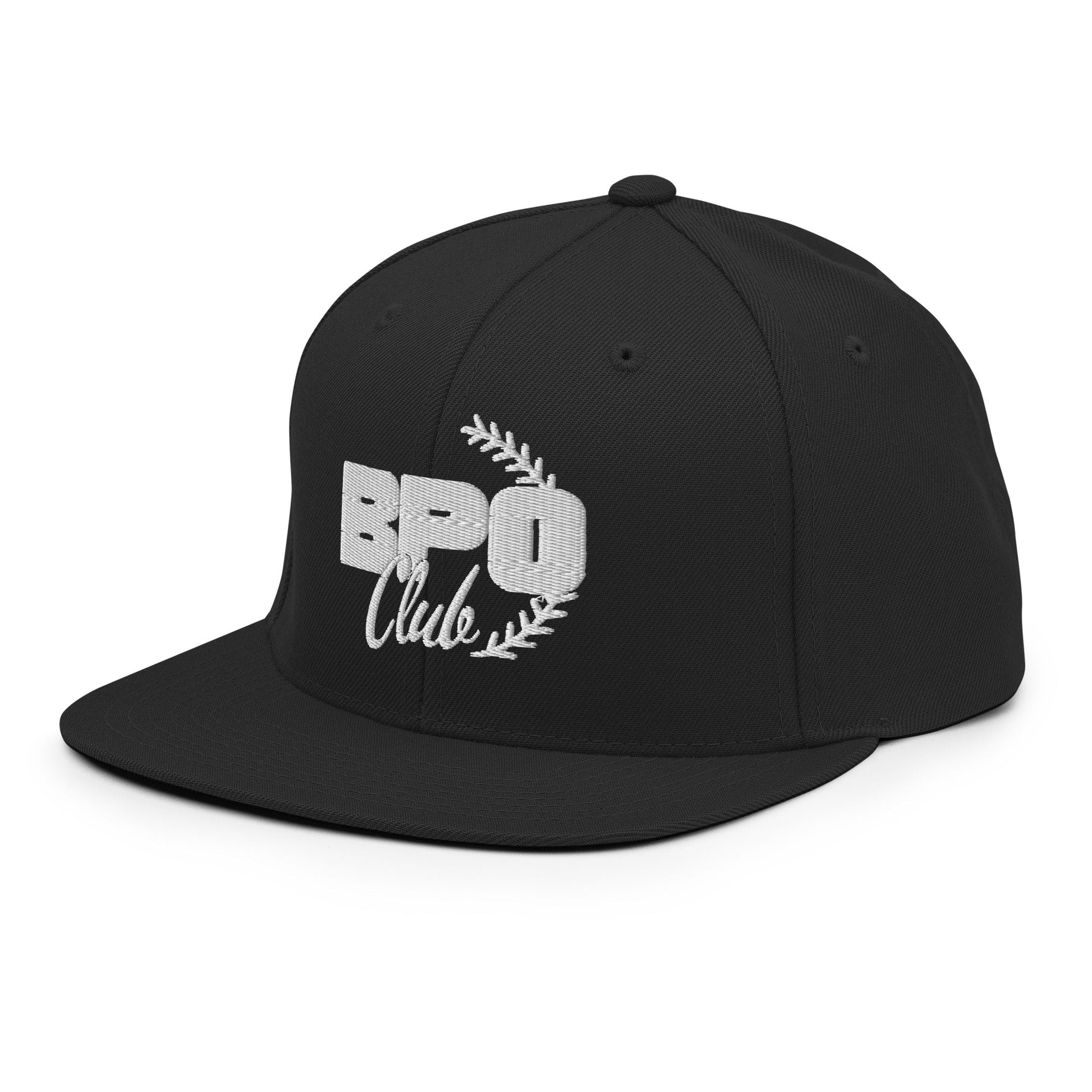 Snapback Hat | BPO Club | White Logo