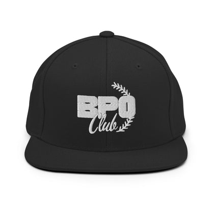Snapback Hat | BPO Club | White Logo