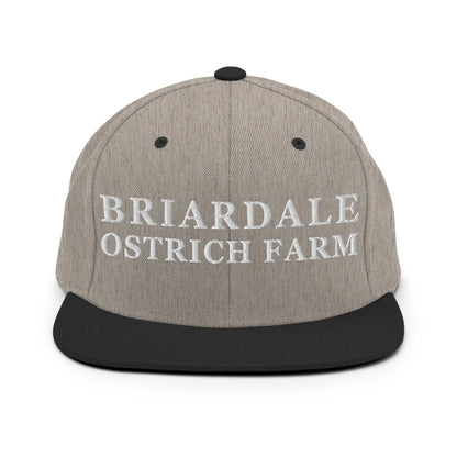 Snapback Hat | Briardale Ostrich Farm | Script Logo