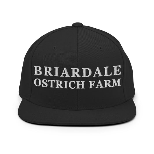 Snapback Hat | Briardale Ostrich Farm | Script Logo