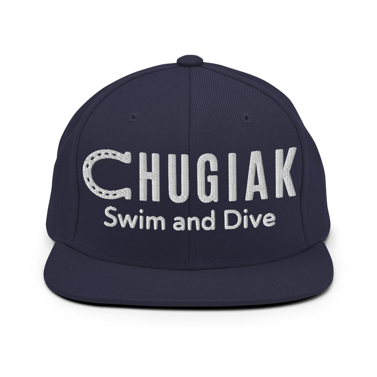 Snapback Hat | Chugiak Mustang Swim & Dive | Crest Logo