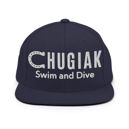 Snapback Hat | Chugiak Mustang Swim & Dive | Crest Logo