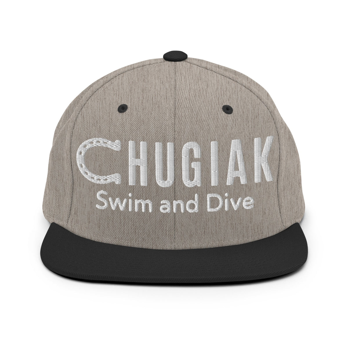 Snapback Hat | Chugiak Mustang Swim & Dive | Crest Logo