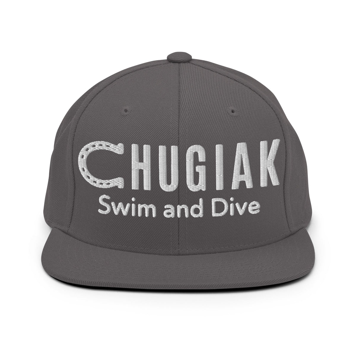 Snapback Hat | Chugiak Mustang Swim & Dive | Crest Logo