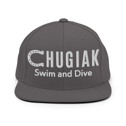 Snapback Hat | Chugiak Mustang Swim & Dive | Crest Logo